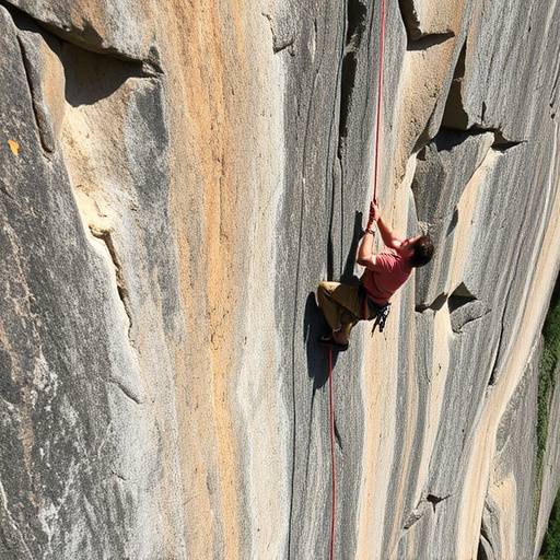 A group of tourists abseiling down a cliff face during an adventure tour