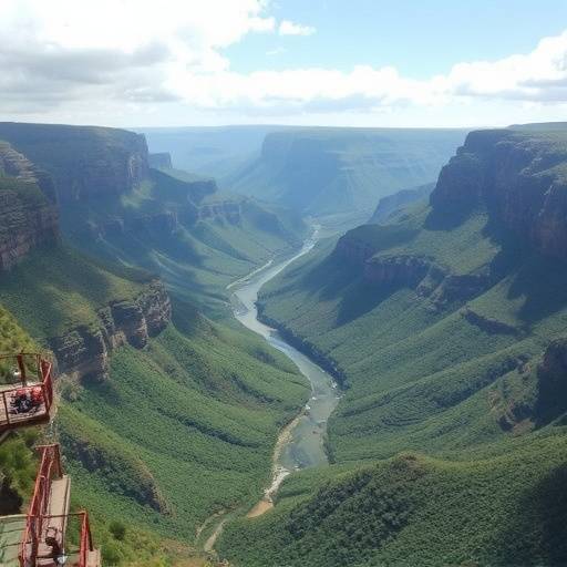 Panorama Route with God's Window overlooking the Blyde River Canyon